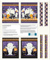 Fabric Henry Glass Moonlight Mischief Glow in the Dark Trick or Treat Bag Panel 2565PG-59