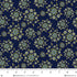 Fabric Henry Glass Navy Daisy Wreaths Love Struck by the Quarter Yard 2289-77