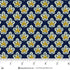 Fabric Henry Glass Navy Leafy Blossoms Love Struck by the Quarter Yard 2284-77