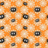 Fabric Henry Glass Orange Spider and Web Glow in the Dark Moonlight Mischief by the Quarter Yard 2557G-33