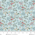 Fabric Henry Glass Pale Blue Tender Vines Norwegian Forest by the Quarter Yard 3549-17