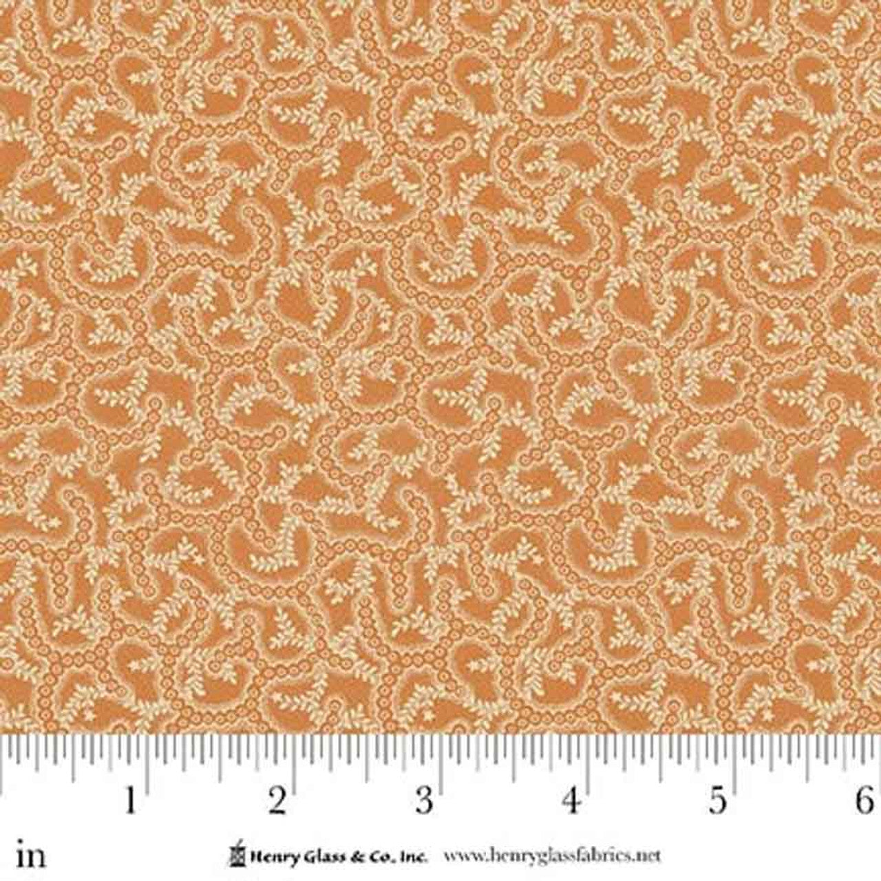 Fabric Henry Glass Peach Pebbled Path Love Struck by the Quarter Yard 2285-34