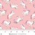 Fabric Henry Glass Pink Tossed Unicorns My Darling Unicorn by the Quarter Yard 2275-22