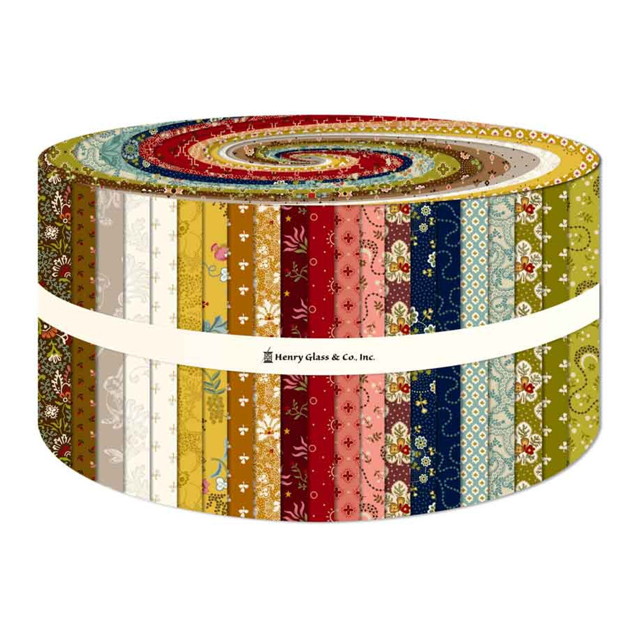 Fabric Henry Glass Precuts Love Struck 42pc 2.5" Strip Roll FB6DRHG.LOVESTRUCK