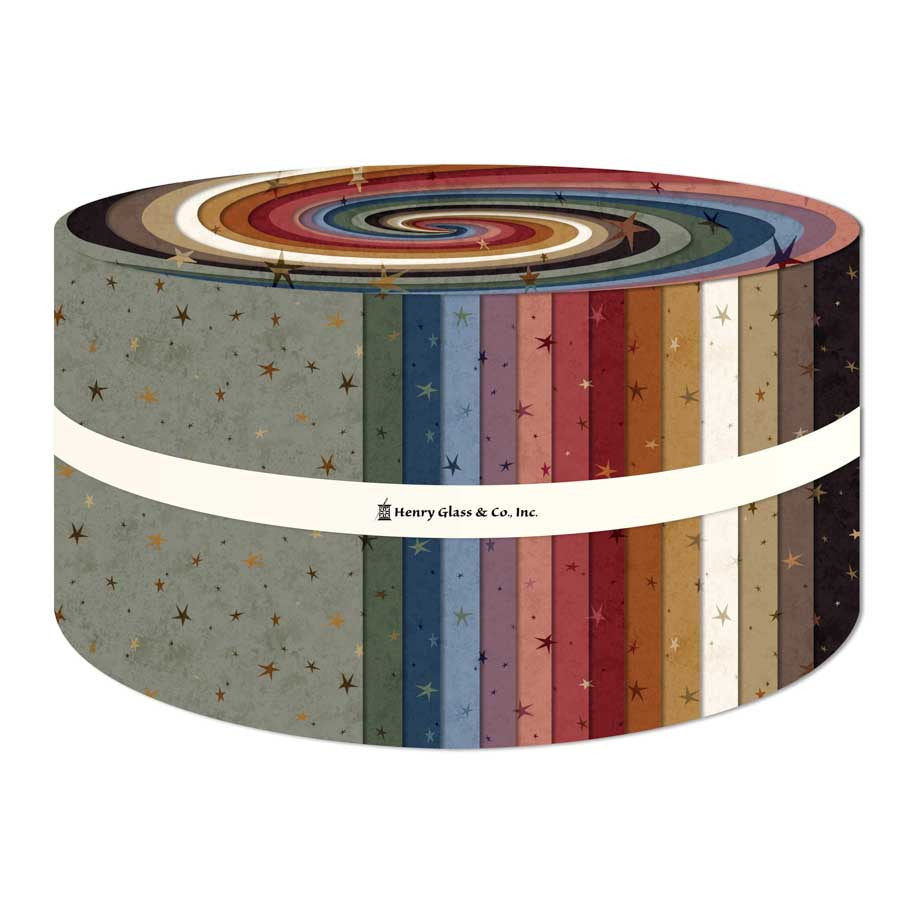 Fabric Henry Glass Precuts Seeing Stars 2.5" Strip Roll FB6DRHG.SEEINGSTARS