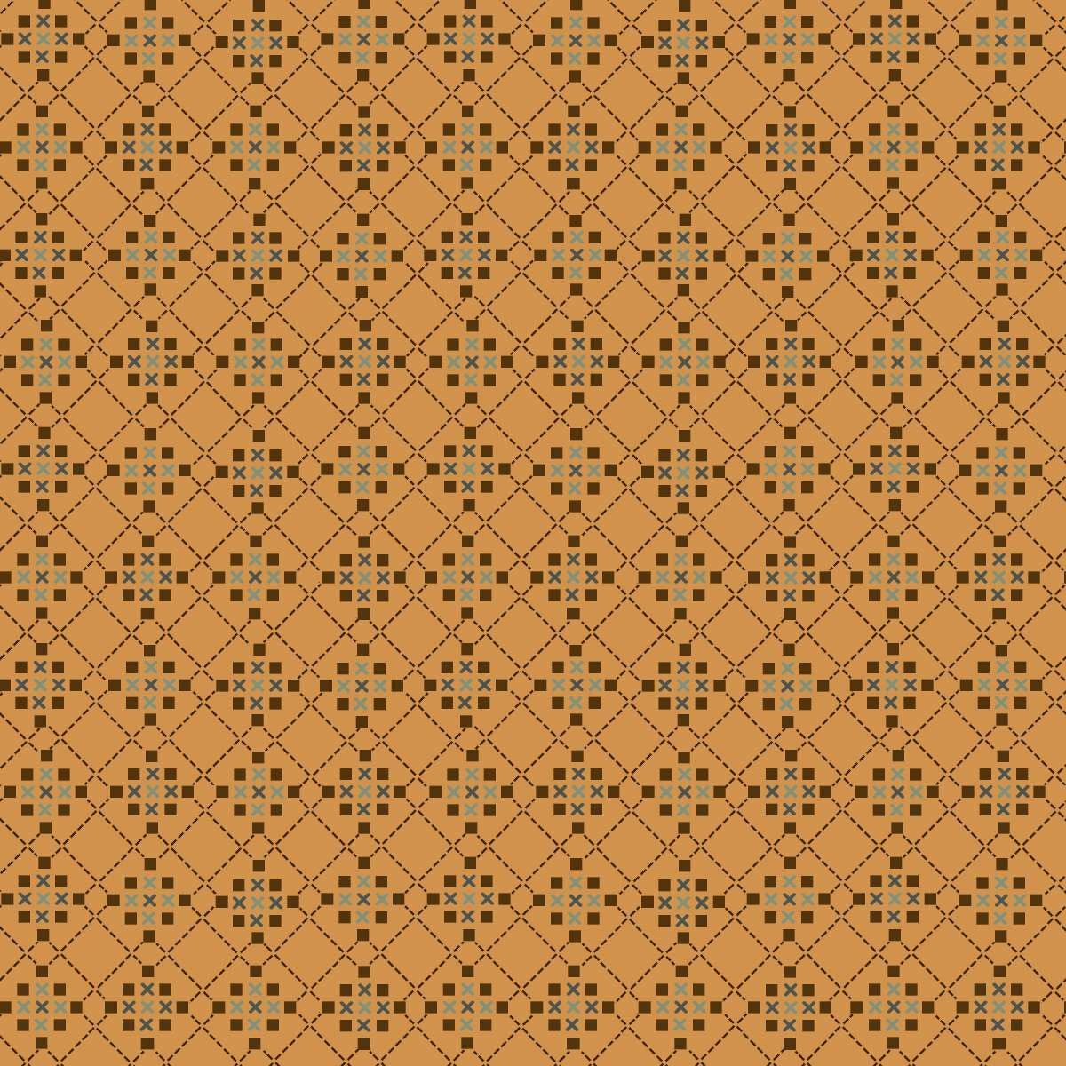 Fabric Henry Glass Pumpkin Waffle Weave Harvest Thyme by the Quarter Yard 2460-30