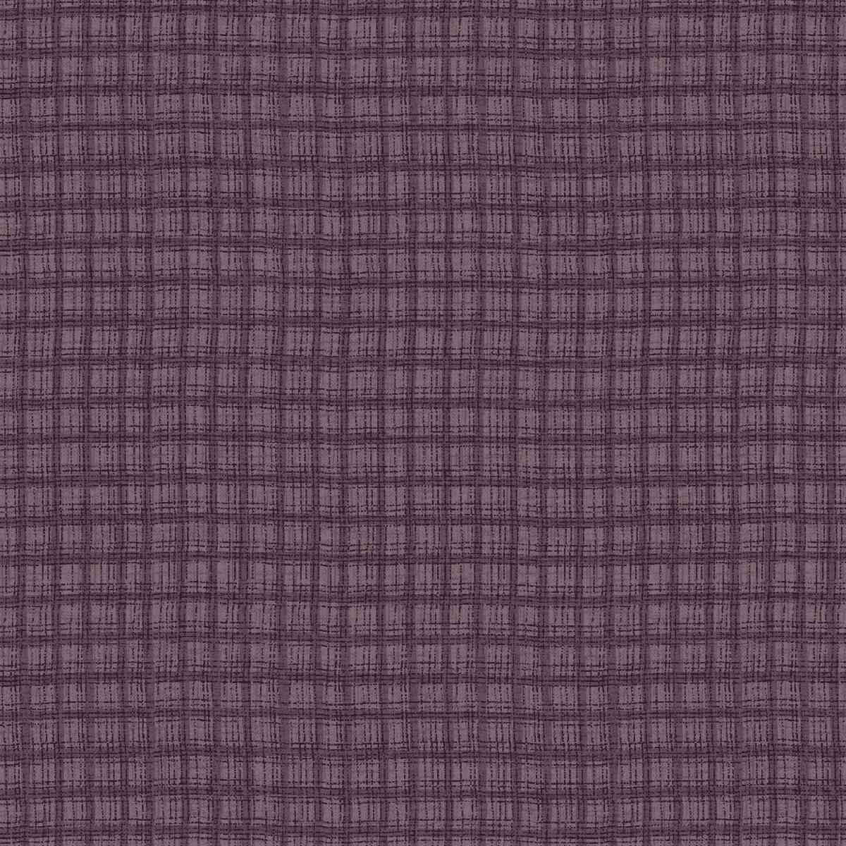 Fabric Henry Glass Purple Plaid Bountiful Blessings by the Quarter Yard 3637-55