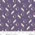 Fabric Henry Glass Purple Tossed Unicorns with Crescent Moons My Darling Unicorn by the Quarter Yard 2271-55