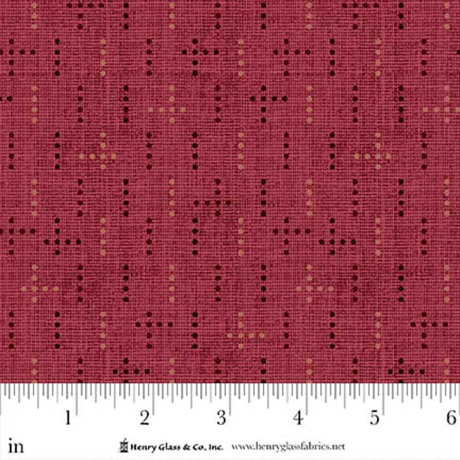 Fabric Henry Glass Red Dot Texture Hearth & Home by the Quarter Yard 3619-88