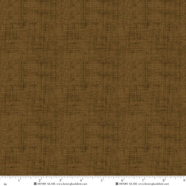 Fabric Henry Glass Tobacco Timeless Linen Basics by the Quarter Yard 2338-333