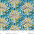 Fabric Henry Glass Turquoise/Multi Stained Glass Cross Faith in Full Color by the Quarter Yard 2183-73