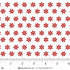 Fabric Henry Glass White/Red Graphic Snowflake Blizzard Fun by the Quarter Yard 2058-08