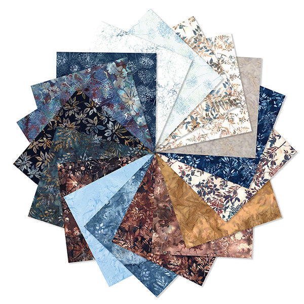 Fabric Hoffman Autumn Mist Bali Batiks Fat Quarter Bundle SP25BFQ-66