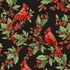 Fabric Hoffman Black/Gold Cardinals Christmas Wish Metallic by the Quarter Yard Y7819-4G