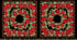 Fabric Hoffman Black/Gold Christmas Wish Double Poinsettia Metallic Panel Y7825-4G