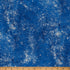 Blue textured fabric with a ruler at the bottom for scale