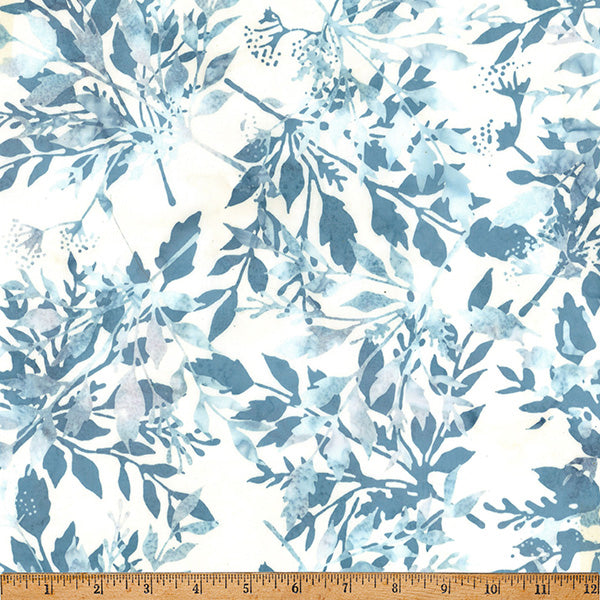 Fabric Hoffman Breakers Leafy Clear Skies Bali Batiks by the Quarter Yard X2646-508