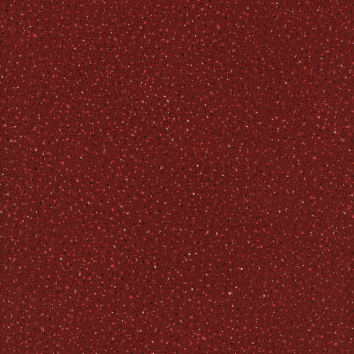 Fabric Hoffman Crimson Silver Metallic Speckle Blooming Holidays by the Quarter Yard X7793-10S