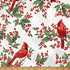 Fabric Hoffman December/Silver Cardinals Christmas Wish Metallic by the Quarter Yard Y7819-597S