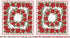 Fabric Hoffman December/Silver Christmas Wish Double Poinsettia Metallic Panel Y7825-597S
