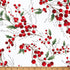 Fabric Hoffman December/Silver Holly Berry Sprigs Christmas Wish Metallic by the Quarter Yard Y7821-597S