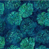 Fabric Hoffman Deep Teal Leaves Bali Batiks by the Quarter Yard W2610H-703