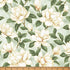 Fabric Hoffman Eucalyptus/Gold Floral Blooms Ornament Grove Metallic by the Quarter Yard Y7802-436G