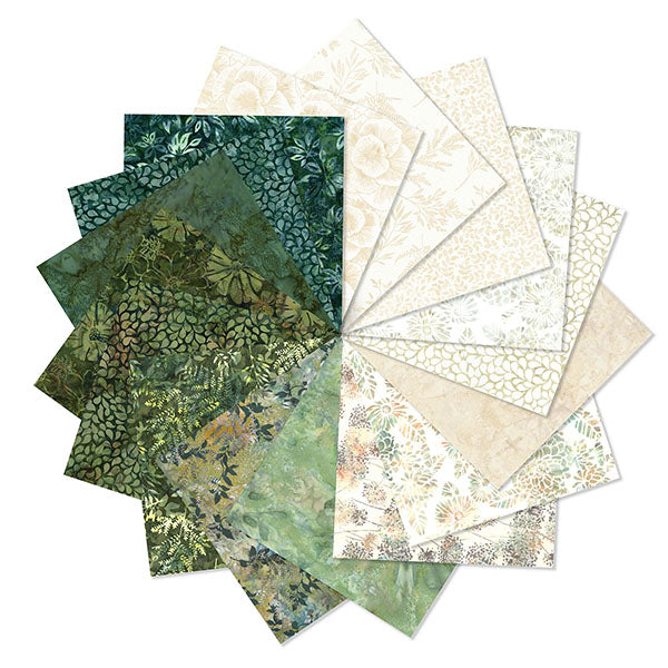 Fabric Hoffman Forest Clearing Bali Batiks Fat Quarter Bundle SP25BFQ-44