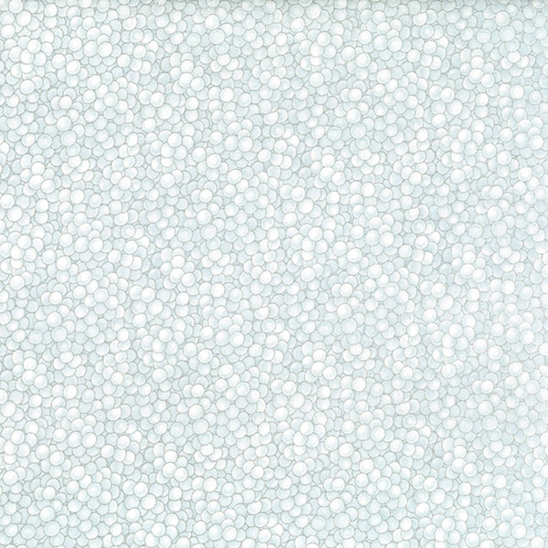 Fabric Hoffman Frost/Silver Snow Dots Winter Magic Metallic by the Quarter Yard G8556-113S
