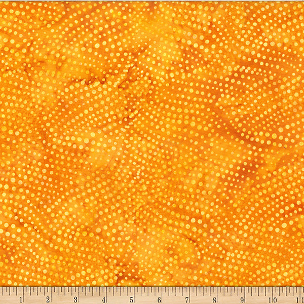 Fabric Hoffman Gold Monarch Migration Bali Batiks by the Quarter Yard X2637-47