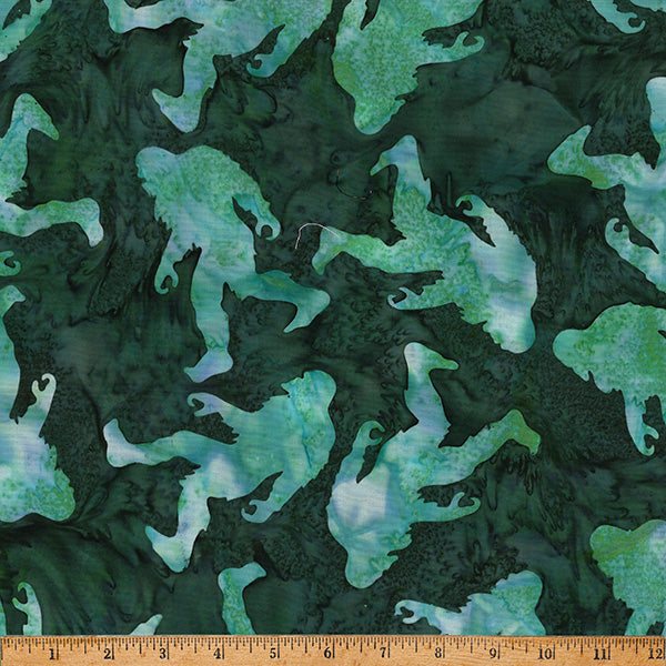 Fabric Hoffman Hunter Big Foot Silhouette Big Foot Bali Batiks by the Quarter Yard X2643-60