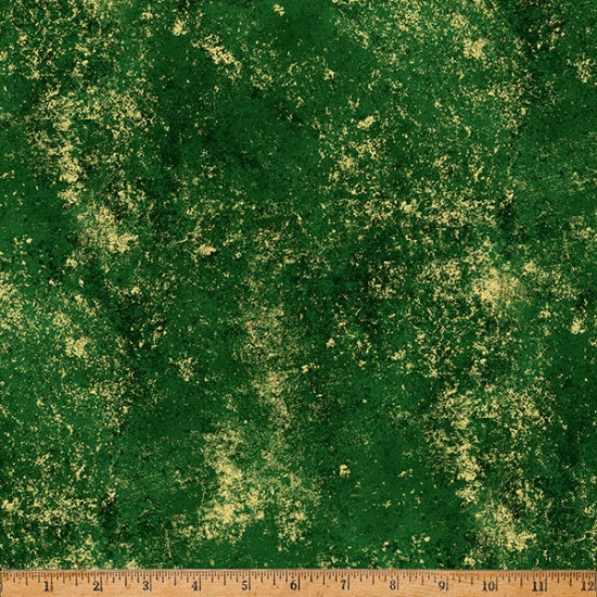 Fabric Hoffman Hunter/Gold Brilliance Metallic by the Quarter Yard W5363-60G