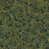 Fabric Hoffman Hunter/Gold Ornate Leaves Christmas Wish Metallic by the Quarter Yard Y7823-60G
