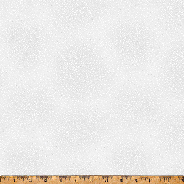 Fabric Hoffman Ice Silver Metallic Speckle Blooming Holidays by the Quarter Yard X7793-176S