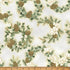 Fabric Hoffman Light Gray/Gold Magnolia Wreaths Ornament Grove Metallic by the Quarter Yard Y7803-674G