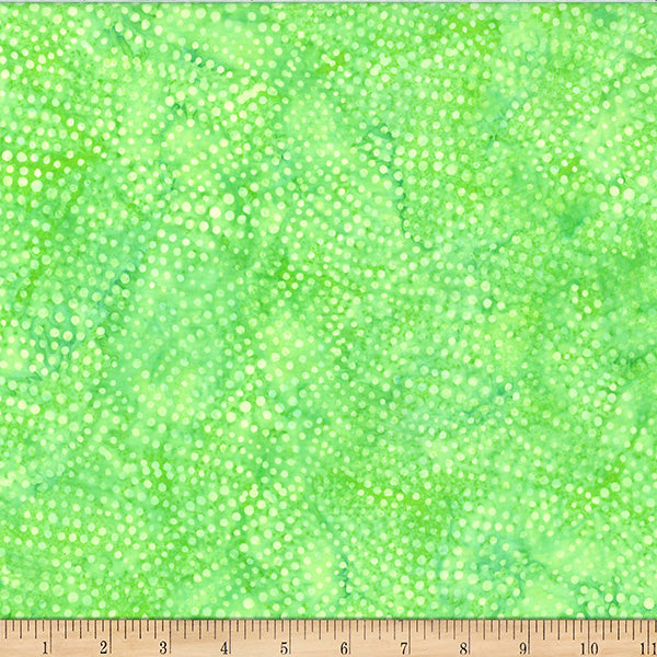 Fabric Hoffman Lime Electric Slide Bali Batiks by the Quarter Yard X2637-71