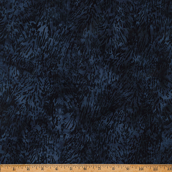 Fabric Hoffman Midnight Fur Clear Skies Bali Batiks by the Quarter Yard X2658-128