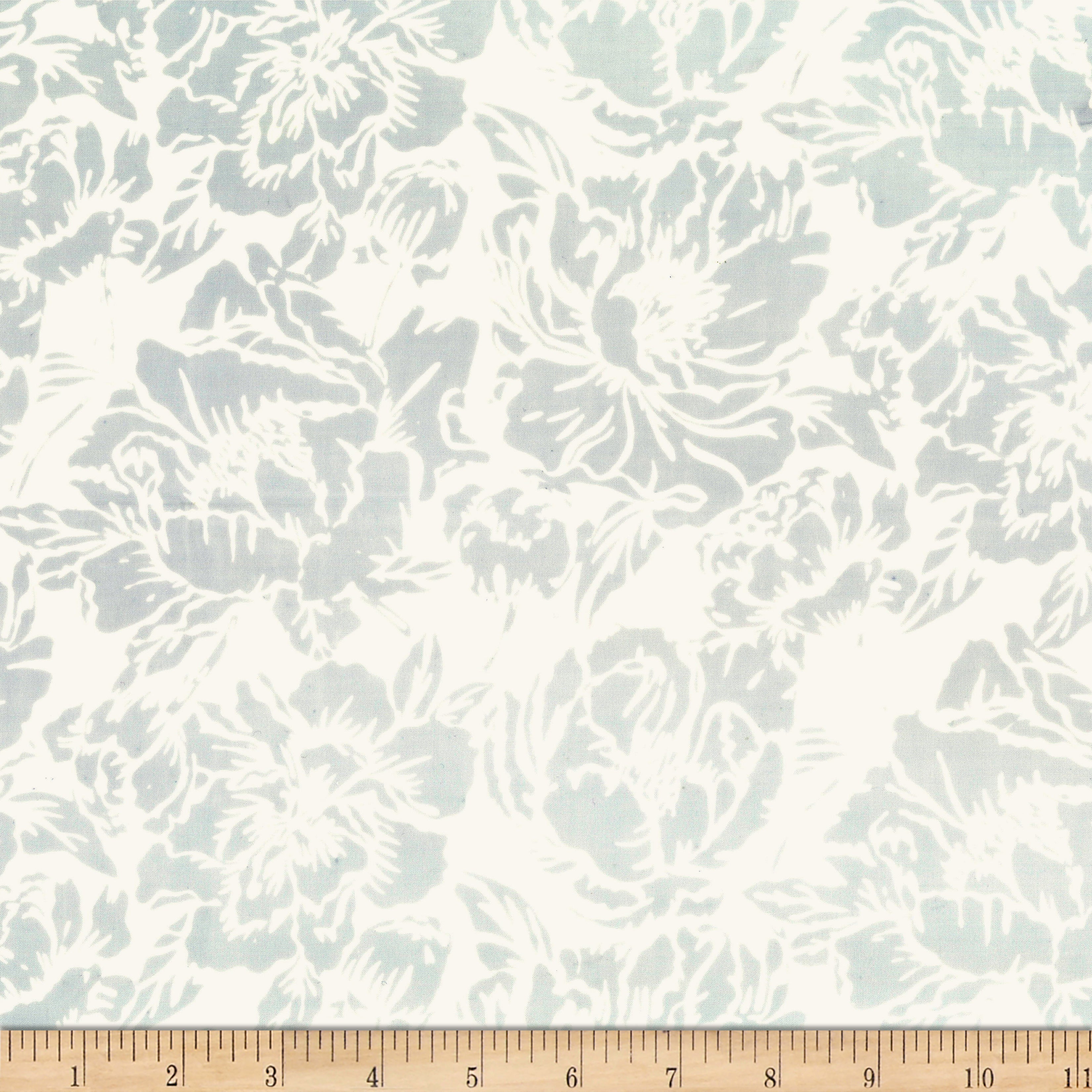 Fabric Hoffman Mist Floral Sandy Bali Batiks by the Quarter Yard X2620-521