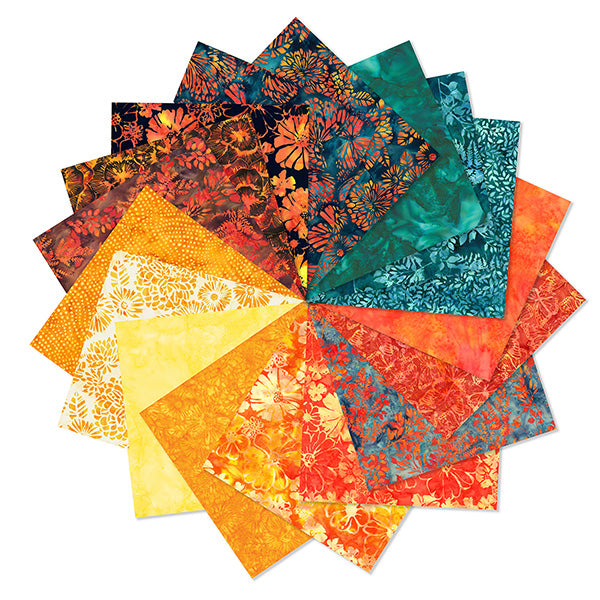 Fabric Hoffman Monarch Migration Bali Batiks Fat Quarter Bundle SP25BFQ-278