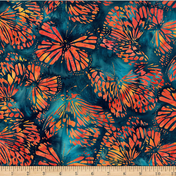 Fabric Hoffman Monarch Monarch Migration Bali Batiks by the Quarter Yard X2639-278