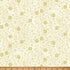 Fabric Hoffman Natural/Gold Floral Vine Ornament Grove Metallic by the Quarter Yard Y7807-20G
