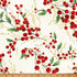 Fabric Hoffman Natural/Gold Holly Berry Sprigs Christmas Wish Metallic by the Quarter Yard Y7821-20G