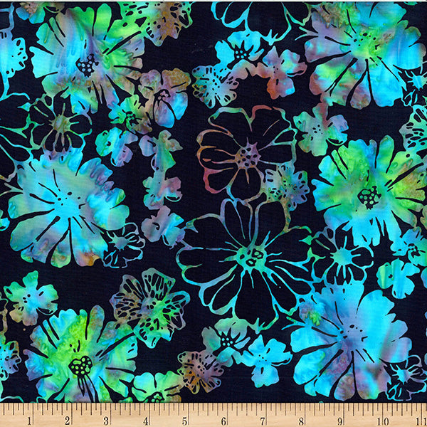 Fabric Hoffman Neon Electric Slide Bali Batiks by the Quarter Yard X2634-684
