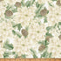 Fabric Hoffman Parchment/Gold Poinsettias Christmas Wish Metallic by the Quarter Yard Y7820-134G