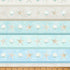 Seashell and starfish pattern on a light blue background with a ruler at the bottom.