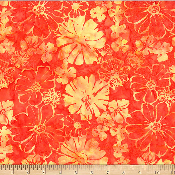 Fabric Hoffman Sherbert Monarch Migration Bali Batiks by the Quarter Yard X2634-314