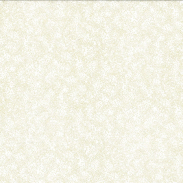 Fabric Hoffman White/Gold Brilliance Metallic by the Quarter Yard G8555-3G