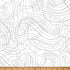 Fabric Hoffman White/Silver Swirls Christmas Wish Metallic by the Quarter Yard Y7824-3S