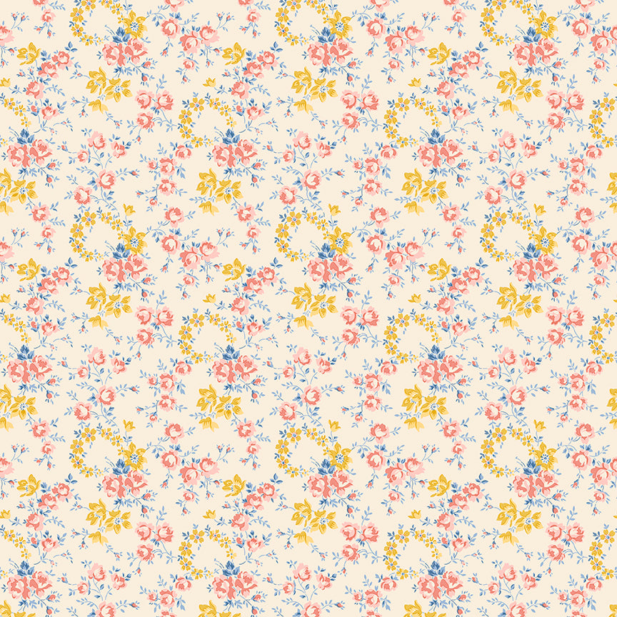 Fabric Liberty Petal Crown B Palace Gardens by the Quarter Yard 01667486B