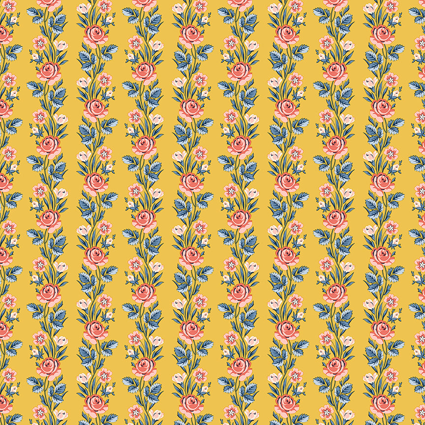 Fabric Liberty Regal Stripe B Palace Gardens by the Quarter Yard 01667487B